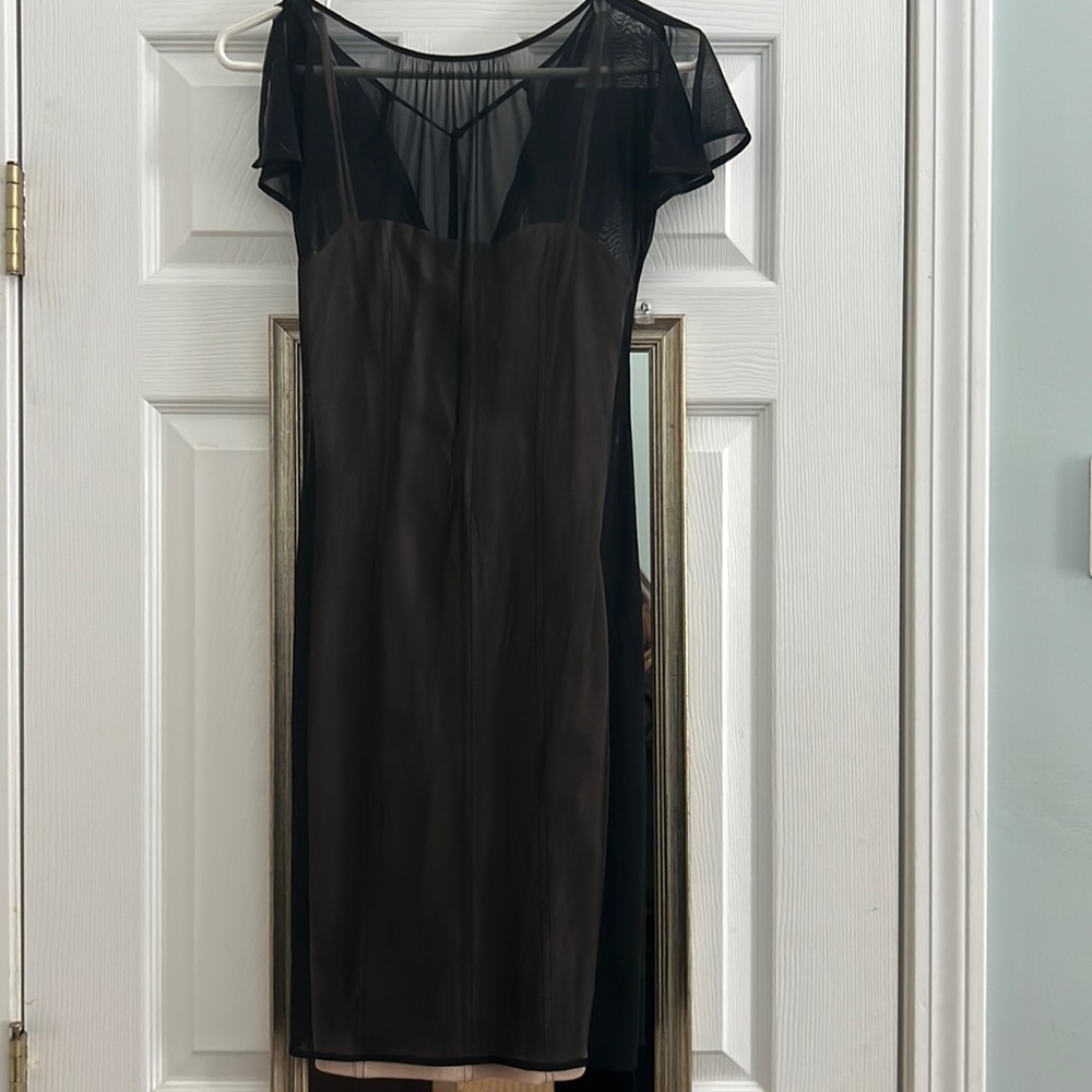 Little black dress with sassy flair.